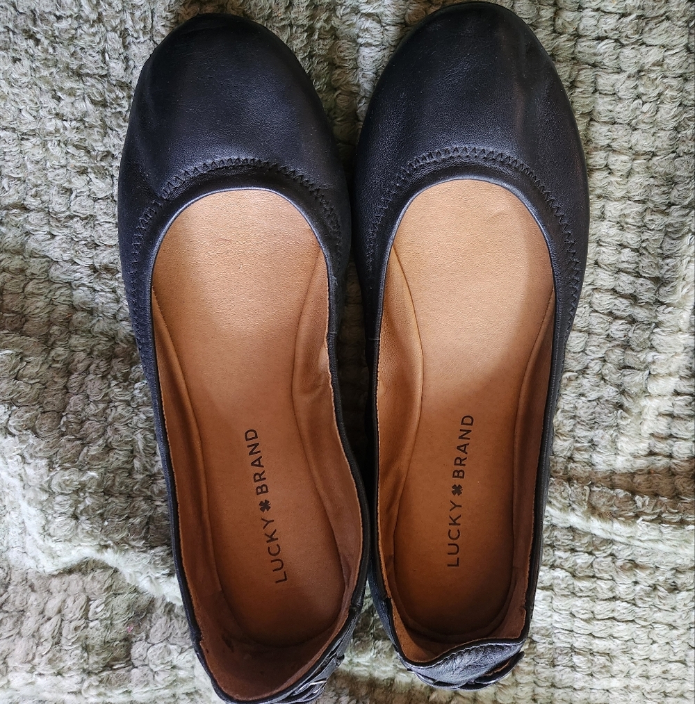 Lucky Brand Women's Black Ballet Flats